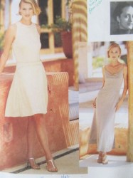 1748 VOGUE ISABEL TOLEDO 96 FLARE KNIT DRESS LENGTHS STRAPS OR NOT PATTERN 12-16 UNCUT